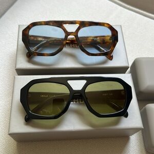 Brand new VEHLA River Tortoiseshell and Black Geometric Sunglasses